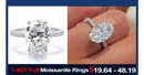 1-4CT Oval Cut Moissanite Rings for Women Sparkling Diamond 925 Sterling Silver Engagement Wedding Band Jewelry With Certificate