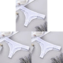 3PCS Cotton Antibacterial Women's Panties Solid Color G-string Quick Drying Soft Women's Underwear Sexy Breathable Girl's Panty