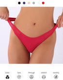 3PCS Cotton Antibacterial Women's Panties Solid Color G-string Quick Drying Soft Women's Underwear Sexy Breathable Girl's Panty