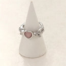 3pcs Fashion Love Heart Zircon Open Rings Set for Women Gothic Sweet Girls Geometric Finger Rings Y2K Party Jewelry Accessories