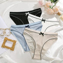 4Pcs Women's Seamless Cute Briefs Intimates Women Panties Solid Color Breathable Underwear Female Low Waist Soft Lingerie S-XL