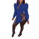 blusa Feminina M3004 – Decote V, Manga 3/4, Casual, Amarração Frontal