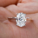 1-4CT Oval Cut Moissanite Rings for Women Sparkling Diamond 925 Sterling Silver Engagement Wedding Band Jewelry With Certificate