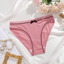 4Pcs Women's Seamless Cute Briefs Intimates Women Panties Solid Color Breathable Underwear Female Low Waist Soft Lingerie S-XL