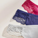 3PCS Cotton Antibacterial Women's Panties Solid Color G-string Quick Drying Soft Women's Underwear Sexy Breathable Girl's Panty