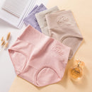 4Pcs Women's Panties High Waist Underwear Plus Size Female Lingerie Breathable Cotton Briefs Grils Underpants Sexy Ladies Panty