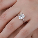 1-4CT Oval Cut Moissanite Rings for Women Sparkling Diamond 925 Sterling Silver Engagement Wedding Band Jewelry With Certificate