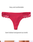 3PCS Cotton Antibacterial Women's Panties Solid Color G-string Quick Drying Soft Women's Underwear Sexy Breathable Girl's Panty