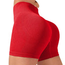 -Border European and American Style Long Pants Sports Shorts Women High Waist Threaded Lift Leggings Body Shaping Fitne