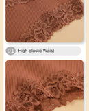 3PCS/Set Sexy Lace Seamless Cotton Brazilian Panties Women Ribbed Intimates Breathable Panties Low Waist Female Cotton Underwear