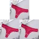 3PCS Cotton Antibacterial Women's Panties Solid Color G-string Quick Drying Soft Women's Underwear Sexy Breathable Girl's Panty