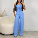 conjunto clopped Tomara que Caia Calça Cintura Alta, Estilo Elegante para Verão"