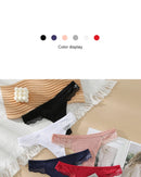 3PCS Cotton Antibacterial Women's Panties Solid Color G-string Quick Drying Soft Women's Underwear Sexy Breathable Girl's Panty