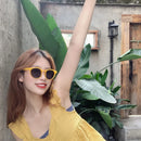 2024 New Vintage Women's Sunglasses Fashion Trendy Small Round Frame Driving Eyewear UV Protection Очки Солнечные Женские