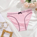 4Pcs Women's Seamless Cute Briefs Intimates Women Panties Solid Color Breathable Underwear Female Low Waist Soft Lingerie S-XL