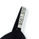 BEAUWEAR Rhinestone Letter Straps Underwire Bra for Woman Plus Size Lingerie no Foam Pad 105C 110D-764
