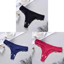 3PCS Cotton Antibacterial Women's Panties Solid Color G-string Quick Drying Soft Women's Underwear Sexy Breathable Girl's Panty