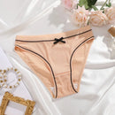 4Pcs Women's Seamless Cute Briefs Intimates Women Panties Solid Color Breathable Underwear Female Low Waist Soft Lingerie S-XL