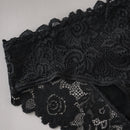 3PCS/Set Black White Khaki Women Cotton Panties Lace Floral Embroidery Briefs Underwear