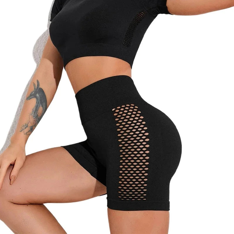Shorts Feminino Fitness Seamless – Cós Alto, Compressão