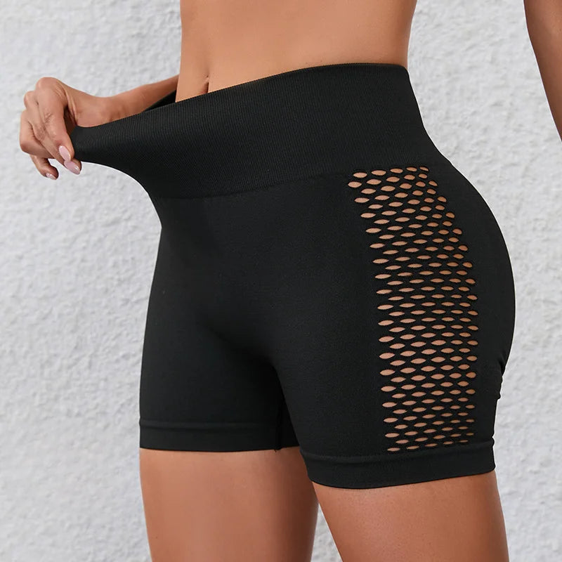 Shorts Feminino Fitness Seamless – Cós Alto, Compressão
