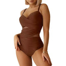 Maiô Feminino Elegante – Tela, Ajustável, Controle de Barriga,