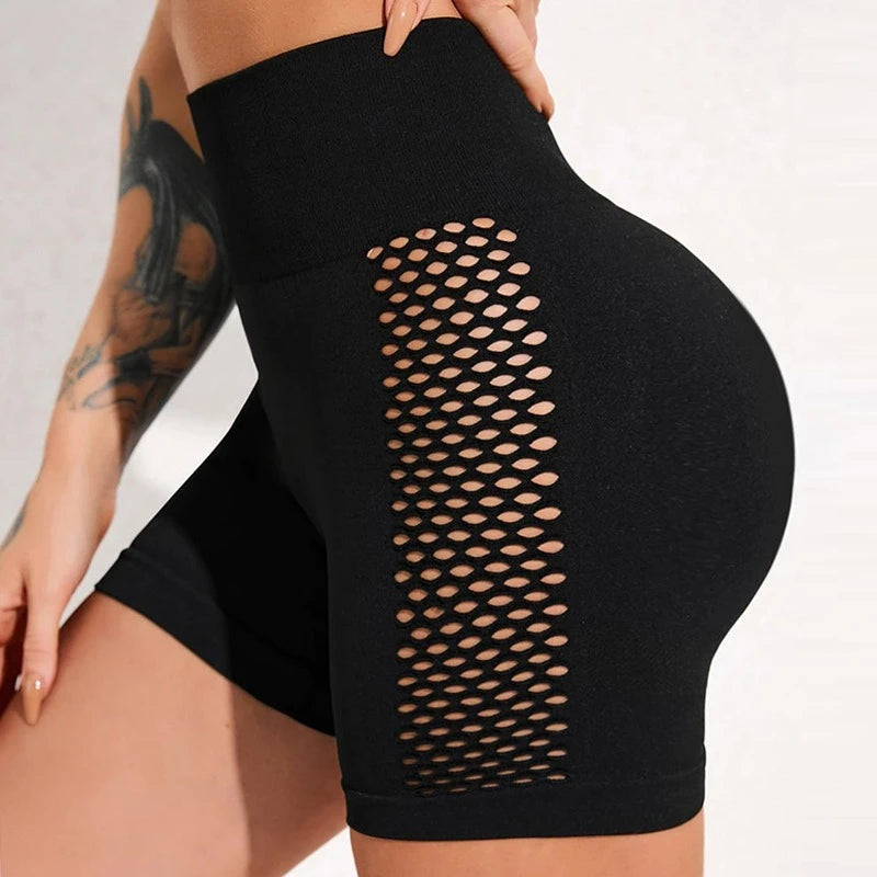 Shorts Feminino Fitness Seamless – Cós Alto, Compressão