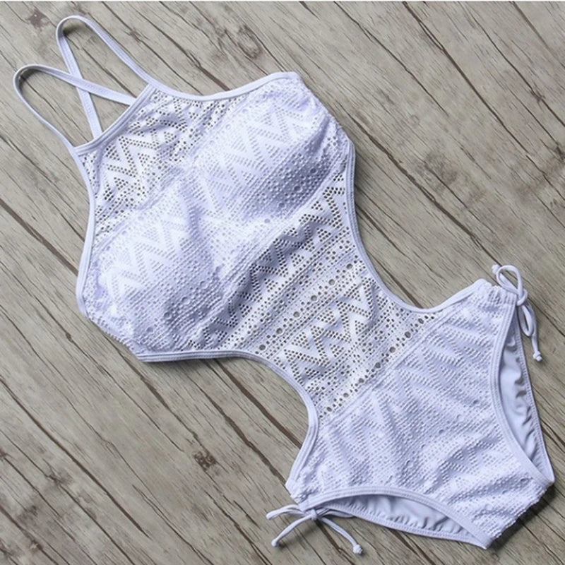 Maiô Feminino Sexy – Monokini Sem Bojo, Costas Nuas, Cintura Alta e Estilo Elegante para Praia e Piscina