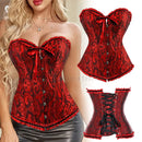 op Feminino Corset Bustier – Sexy, Amarração com Barbatanas, Bodyshaper, Estilo Club, Flora