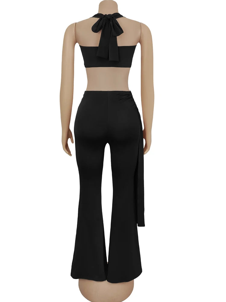 Top Feminino Halter Slim – Detalhe Vazado, Sexy e Justo ao Corpo