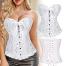 op Feminino Corset Bustier – Sexy, Amarração com Barbatanas, Bodyshaper, Estilo Club, Flora