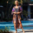 Saída de Praia Feminina de Algodão – Cardigan com Cinto, Proteção Solar