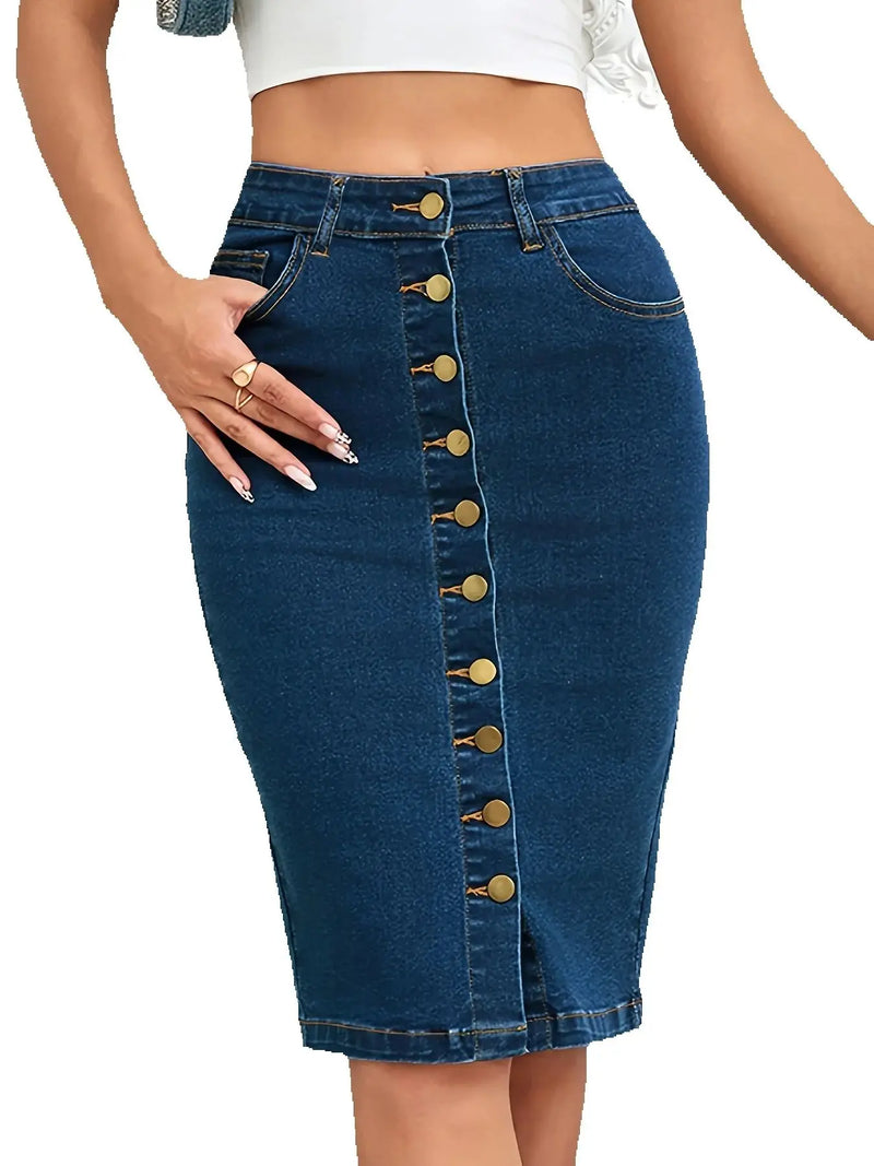✨ Saia Jeans Feminina Primavera/Verão 2025 ✨ Arrase com estilo